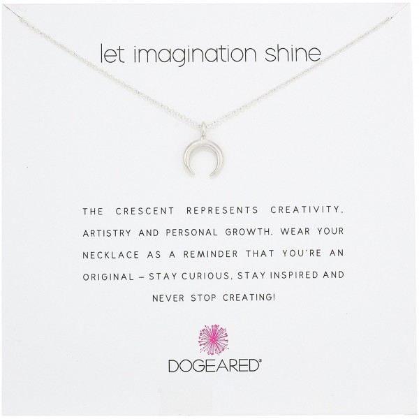 Dogeared Let Imagination Shine Crescent 16" Boxed Necklace - C012DMEYO59