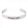 Stainless Steel Anam Cara Soul Friend Poesy Friendship Bracelet- Women's - CV11FMK999X