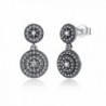 BAMOER 925 Sterling Silver Elegance Drop Stud Earrings - CE12INF9W1X