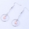 Natural Lustrous Teardrop Sterling Earrings in Women's Drop & Dangle Earrings