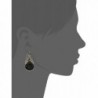 1928 Jewelry Gold Tone Pear Shaped Earrings