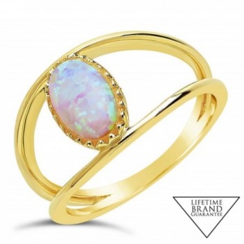 Sterling Forever Vermeil Created Gemstone