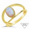 Sterling Forever Vermeil Created Gemstone