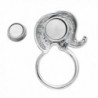 NOUMANDA Magnetic Crystal Elephant Eyeglass in Women's Brooches & Pins