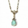 Swarovski Crystal Teardrop Pendant Simple Bridesmaids Vintage Wedding Necklace - C012IO4WMTH