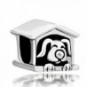 Dog Charms Cute Puppy Sleeping in Dog House Sale Cheap Jewelry Beads Fit Pandora Charm Bracelets - CY11RB3Y471