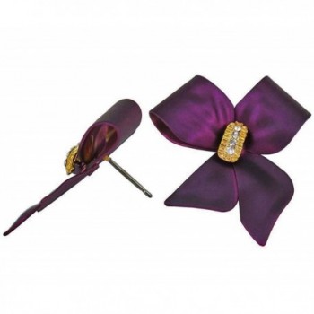Rucinni 10333PP RUCINNI Purple Earrings in Women's Clip-Ons Earrings