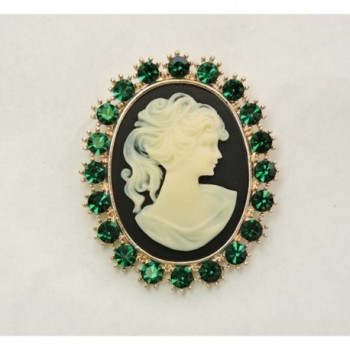 Faship Portrait Emerald Rhinestone Crystal