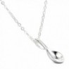 Helen de Lete Exquiste Love Hearts Spoon Sterling Silver Choker Necklace - C612F7WNBMB