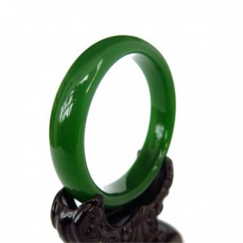 Natural Handmade Green Chinese Hetian Nephrite Jade Bangle Bracelet - CD17YD09E23