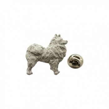 American Eskimo Pin ~ Antiqued Pewter ~ Lapel Pin ~ Sarah's Treats & Treasures - C012NDRVIT5