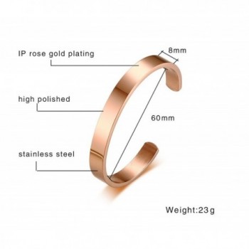 Engraving 18K Plated Stainless Steel Bracelet