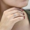 White Engagement Promise Created Sapphire in Women's Wedding & Engagement Rings