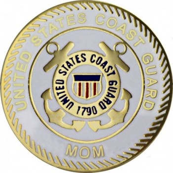 U.S. Coast Guard Mom with Crest 7/8" Lapel Pin - C911BRAKCGP