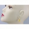Simulated Citrine Earrings Teardrop Briolette