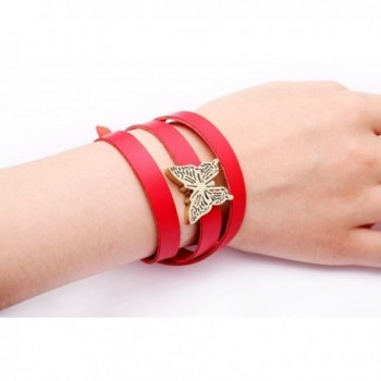 ChaungYun Leather Extendable Butterfly Bracelet in Women's Link Bracelets