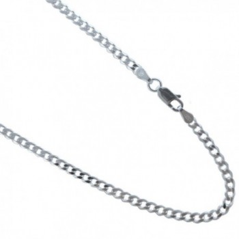 3mm Sterling Silver Curb Chain. 925 Italian Link Bracelet. 7-8 Inches - C3127RRBZEZ