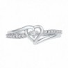 Sterling Silver Round Diamond Promise