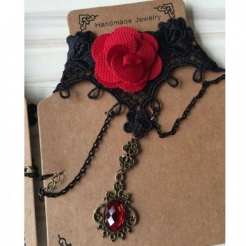 MAFMO Gothic Necklace Rhinestone Tassel in Women's Choker Necklaces