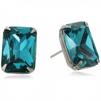 Sorrelli Petite Emerald Cut Post Stud Earrings - Ocean - CM12093OHYT