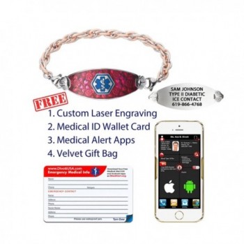 Divoti Engraved Blooming Inter Mesh Stainless in Women's ID Bracelets