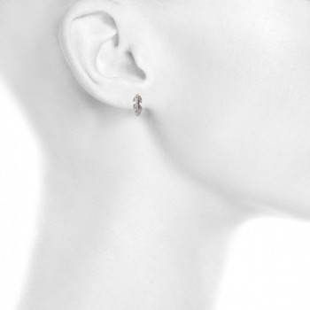 Lux Accessories Burnish Silver Earring