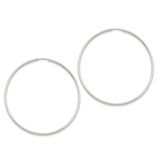 Sterling Silver Hoop Earrings (Approximate Measurements 70mm x 70mm) - CD110OM2NP1