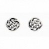 Celtic Knot Stud Earrings Sterling Silver Approx 6mm Across - C6118UKAN3R