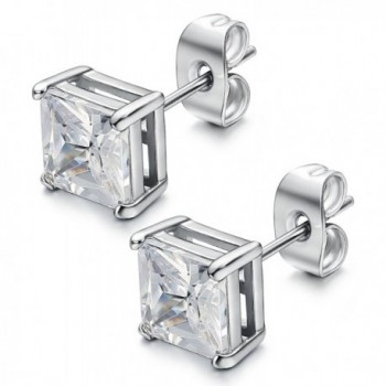 Jstyle Stainless Zirconia Earrings Piercing