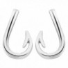 Qiandi Unique Fish Hook Studs Earrings Women Men Birthday Gift Wedding Jewelry - Silver Plated - CQ182G4EK3K