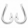 Qiandi Unique Fish Hook Studs Earrings Women Men Birthday Gift Wedding Jewelry - Silver Plated - CQ182G4EK3K