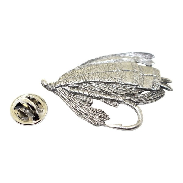 Salmon Fly Pin ~ Antiqued Pewter ~ Lapel Pin ~ Sarah's Treats & Treasures - CL12DUC2YYL