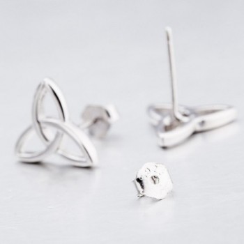 Sterling Silver Triquetra Earrings Triangle