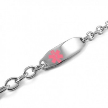 MyIDDr Pre Engraved Customized Diabetes Bracelet in Women's ID Bracelets