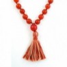 Carnelian Stone Knotted Prayer Necklace