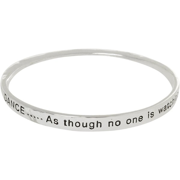 Heirloom Finds Dance as Though No One is Watching Twist Bangle Bracelet in Silver Tone - C9119K67I3T