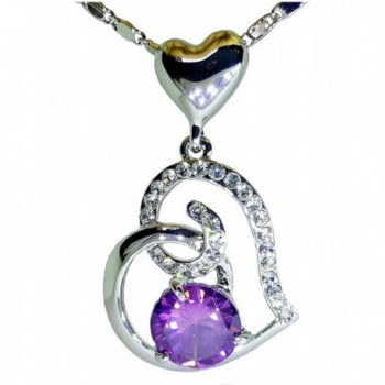 CLEARANCE Amethyst Necklace February Birthstone - CM187A3NNC2