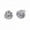 Sterling Silver Women's Stud Earrings Cubic Zirconia - CP12KU6D86N